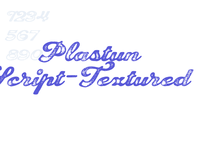 Plastun Script-Textured font free