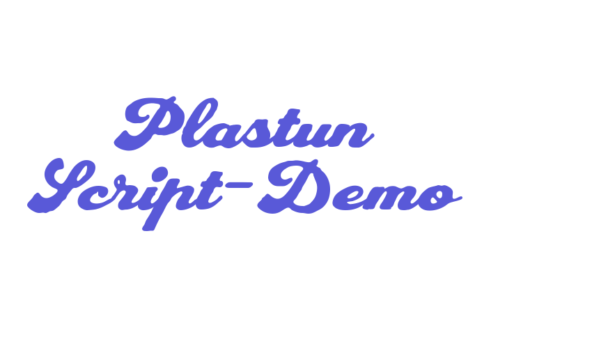 Plastun Script-Demo Font