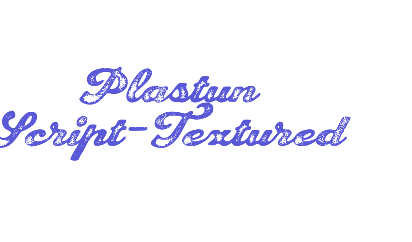 Plastun Script-Textured Font