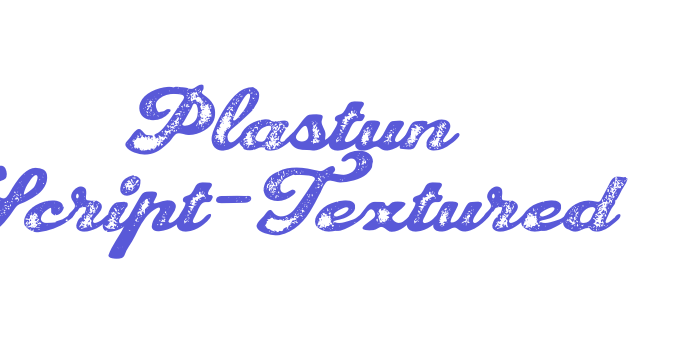 Plastun Script-Textured Font Download