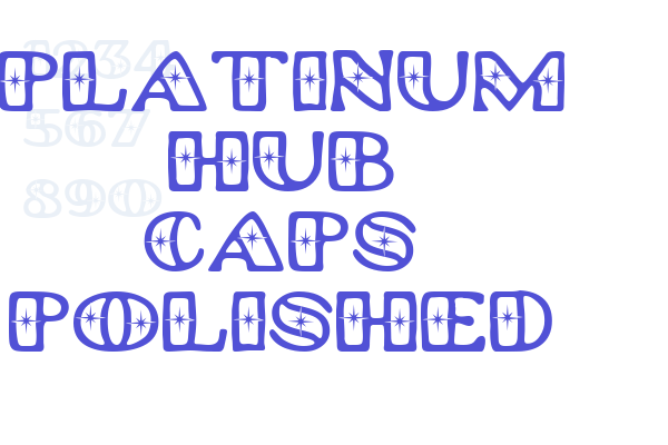 Platinum Hub Caps Polished Font Download