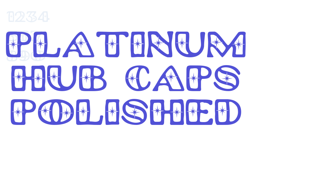 Platinum Hub Caps Polished-font-download