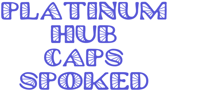 Platinum Hub Caps Spoked Font Download