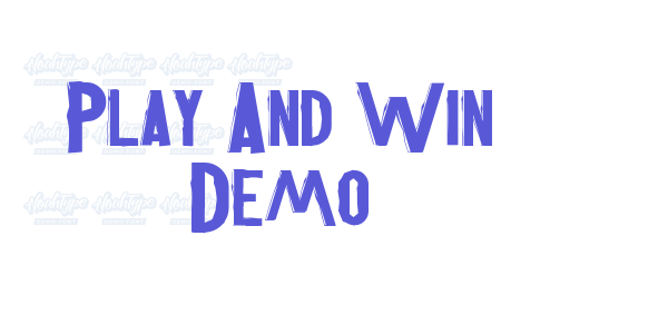 Play And Win Demo font free