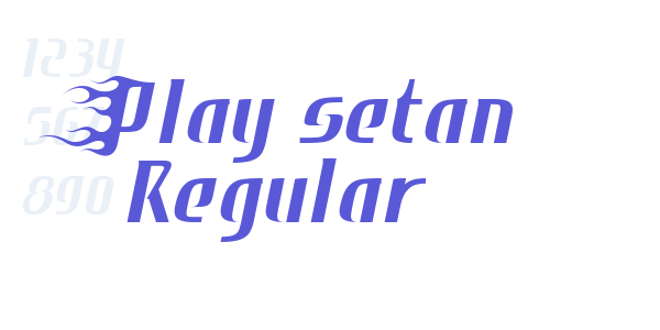 Play setan Regular font