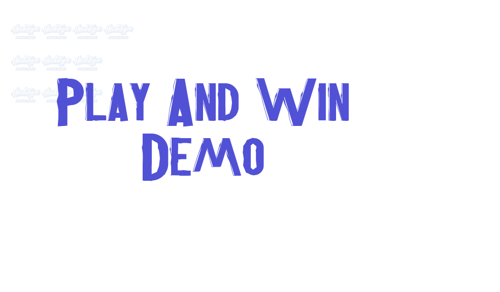 Play And Win Demo-font-download