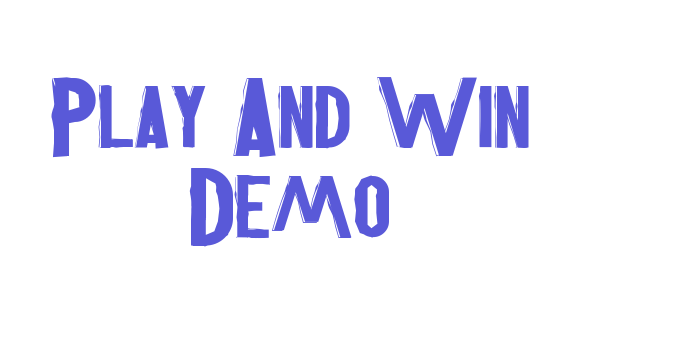 Play And Win Demo Font