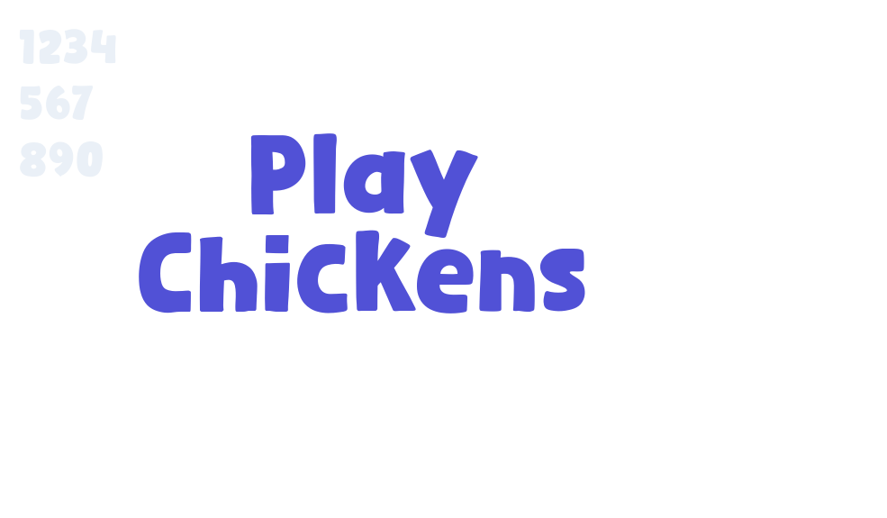 Play Chickens-font-download