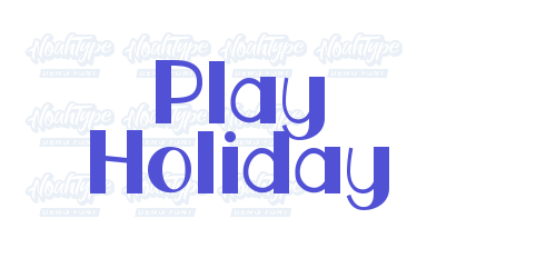 Play Holiday-font-download