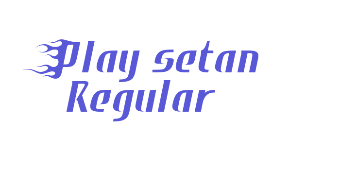 Play setan Regular Font Download