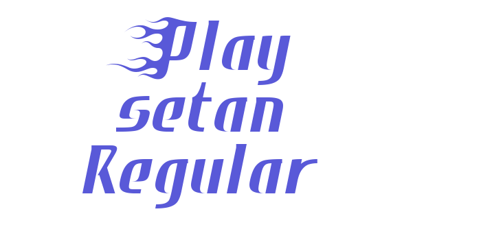 Play setan Regular Font