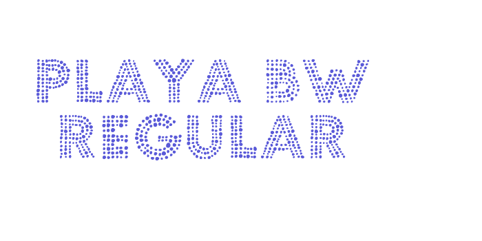 Playa BW Regular Font Download