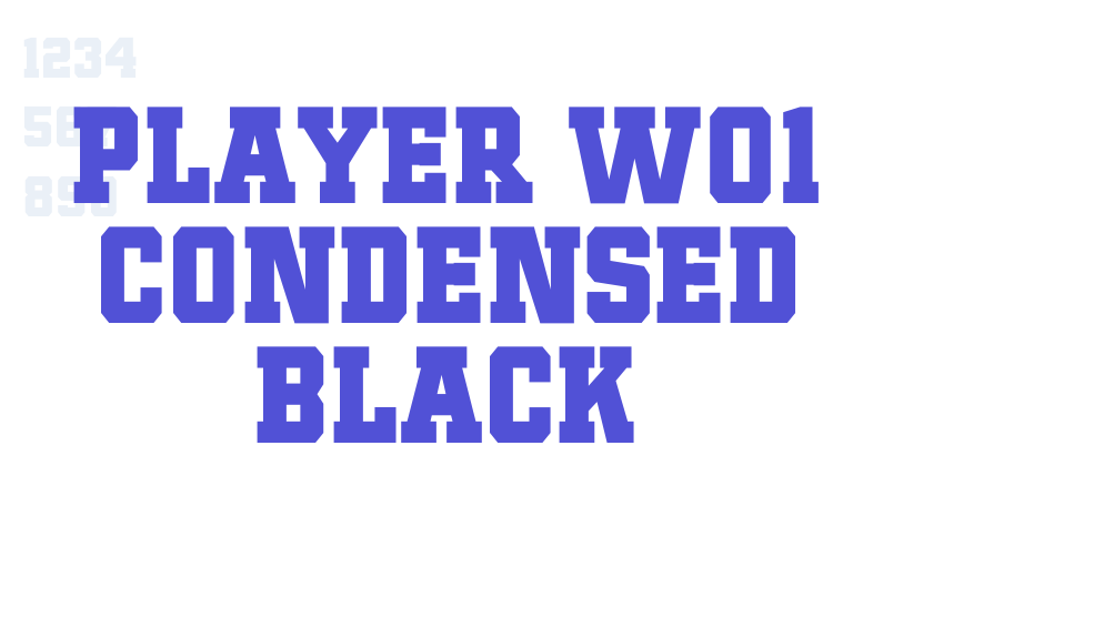 Player W01 Condensed Black-font-download