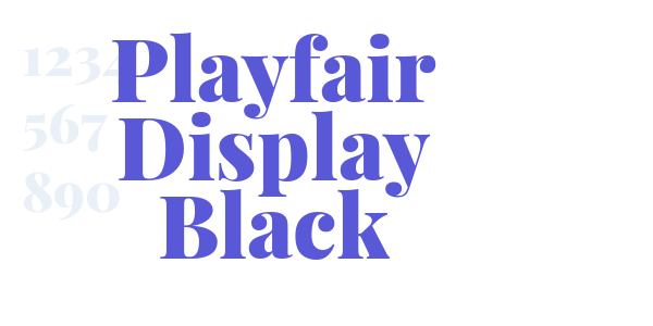 Playfair Display Black font free