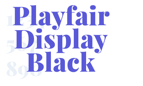 Playfair Display Black Font Download