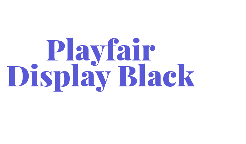 Playfair Display Black Font Download