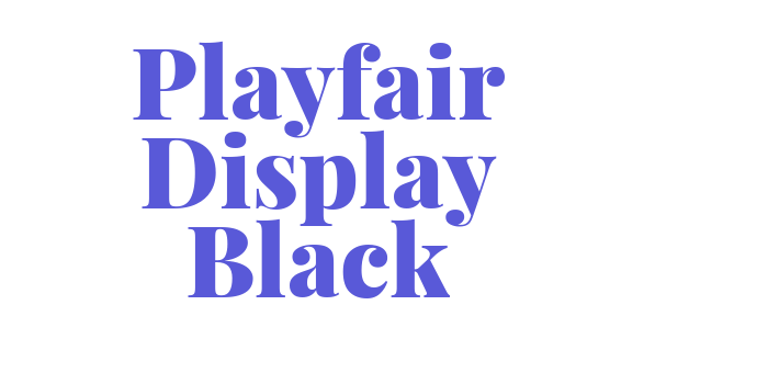 Playfair Display Black Font Download