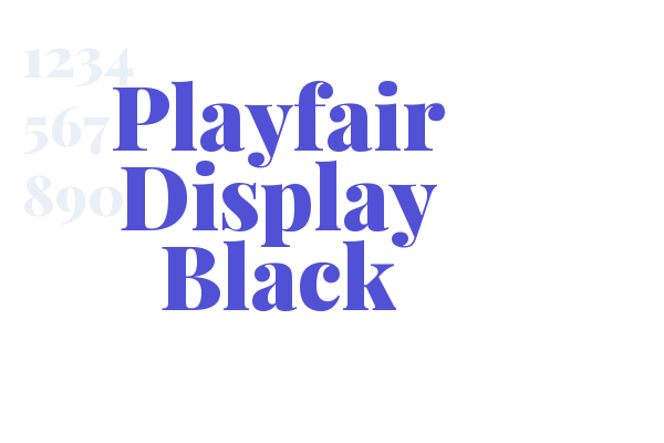Playfair Display Black