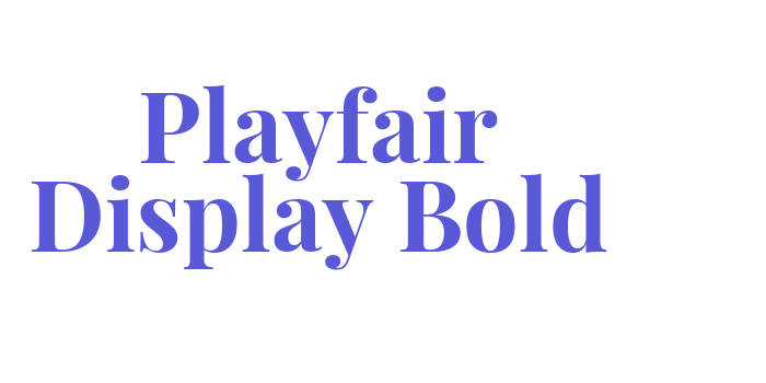 Playfair Display Bold Font Download