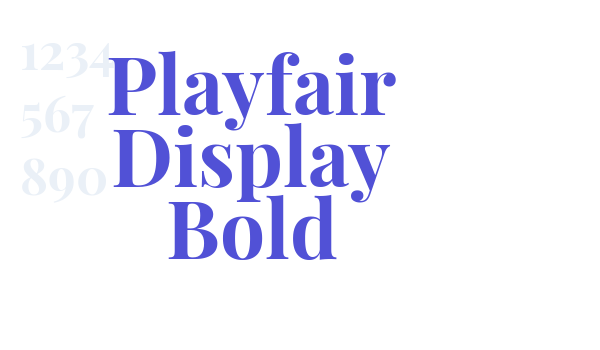 Playfair Display Bold font download