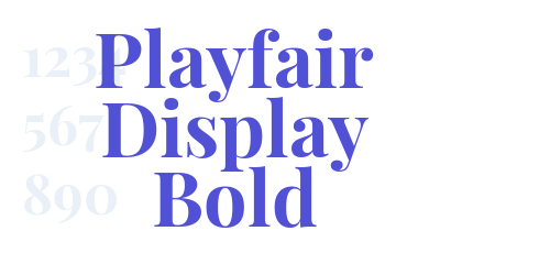 Playfair Display Bold