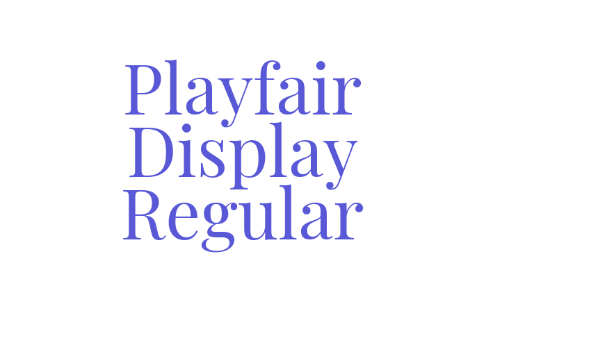 Playfair Display Regular Font Download