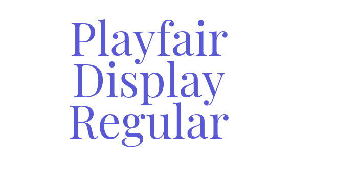 Playfair Display Regular Font Download