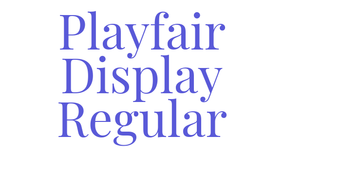 Playfair Display Regular Font