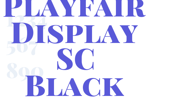 Playfair Display SC Black Font