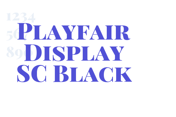 Playfair Display SC Black Font Download