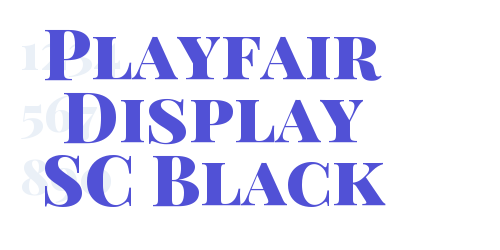 Playfair Display SC Black