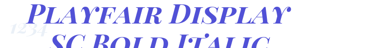 Playfair Display SC Bold Italic-font