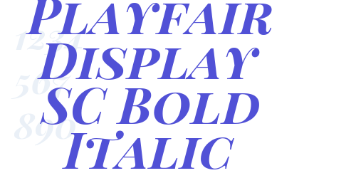 Playfair Display SC Bold Italic-font-download