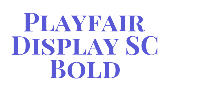 Playfair Display SC Bold Font Download