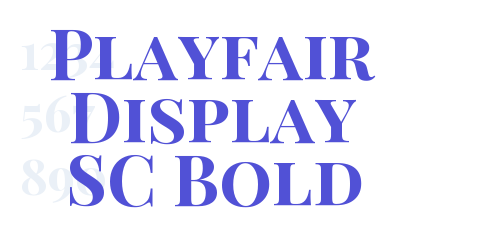 Playfair Display SC Bold