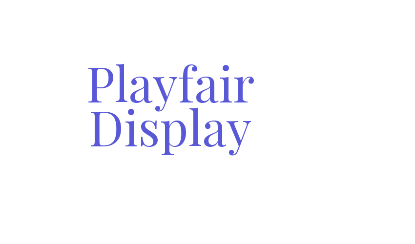 Playfair Display Font Download