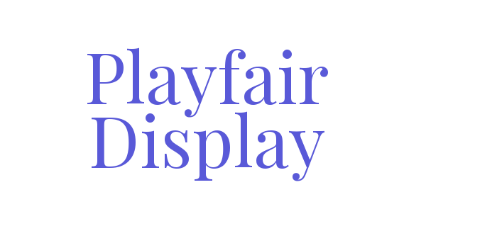 Playfair Display Font