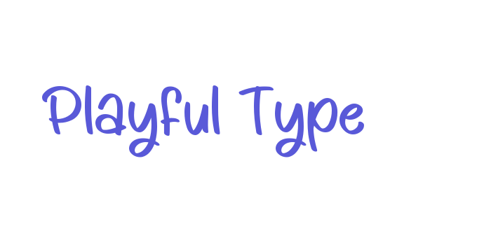 Playful Type Font