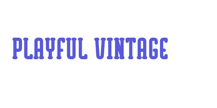 Playful Vintage Font