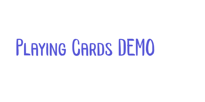 Playing Cards DEMO Font Download