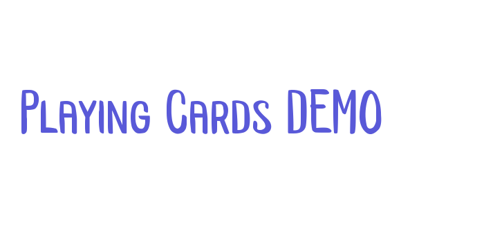 Playing Cards DEMO Font