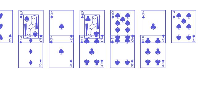 Playing Cards Font Download