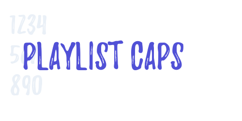 Playlist-Caps-font-download
