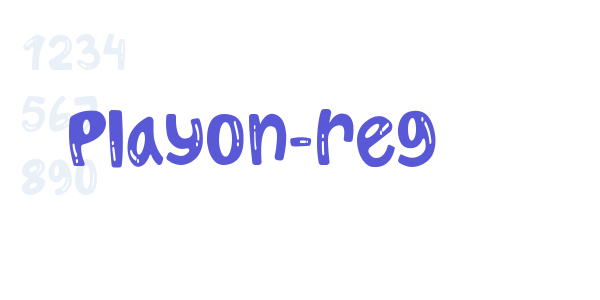 Playon-reg font free