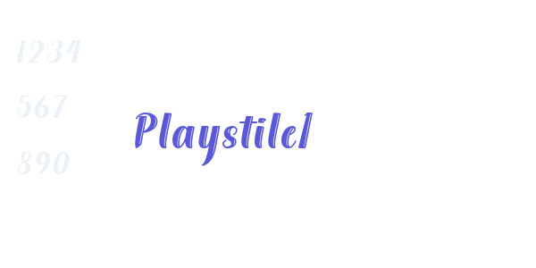 Playstile1 font free