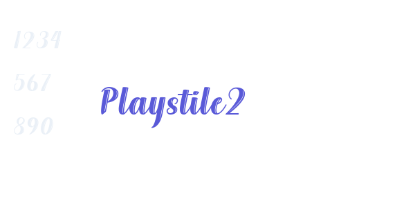 Playstile2 font free