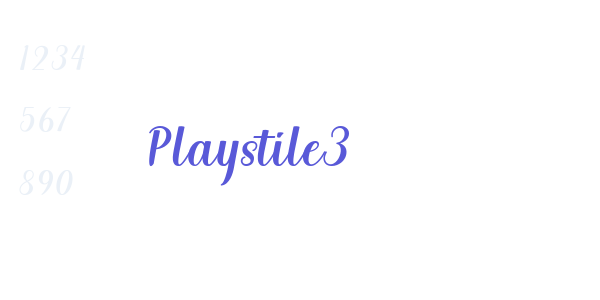 Playstile3 font free