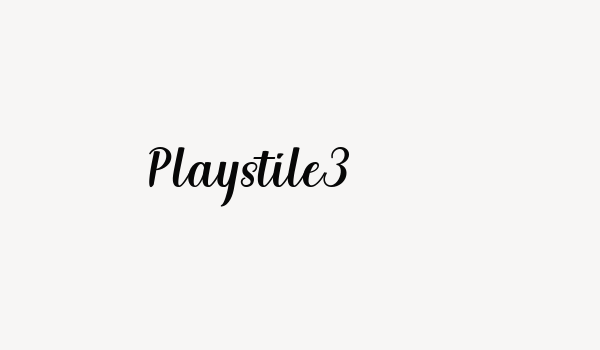 Playstile3 Font