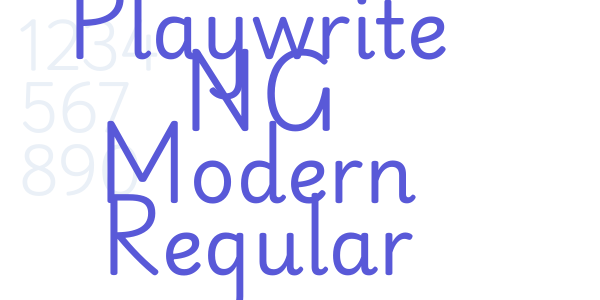 Playwrite NG Modern Regular font free