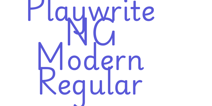 Playwrite NG Modern Regular Font Download